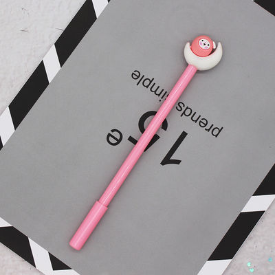 Stationery Supplies Plastic Cartoon 0.38mm Beautiful Black Gel Pen for Office and School